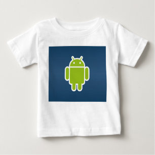 Camiseta De Bebé Corto de manga larga Android para lactantes