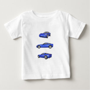 Camiseta De Bebé Corvette azul: