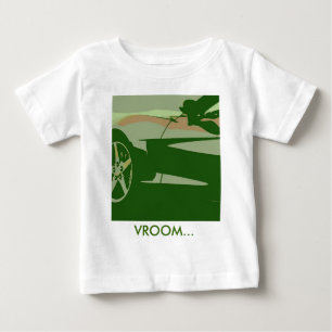 Camiseta De Bebé Corvette de camuflaje verde
