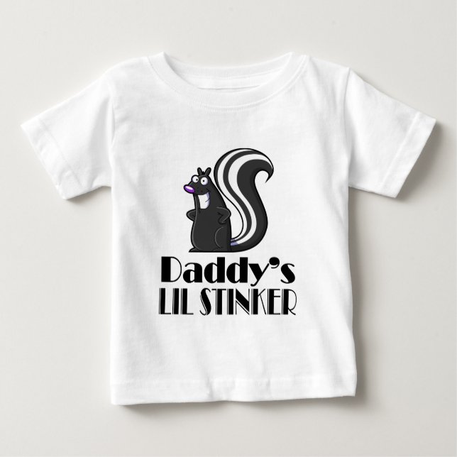 Camiseta De Bebé Cosa maloliente de Lil del papá (Anverso)