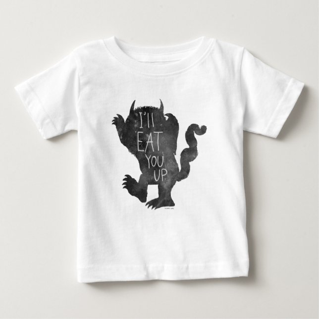 Camiseta De Bebé Cosa Salvaje | Te voy a comer (Anverso)