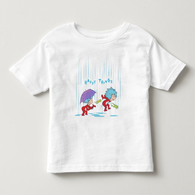 Camiseta De Bebé Cosa Una Cosa Dos Cosas Felices (Anverso)