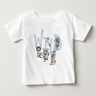Camiseta De Bebé COSAS SALVAJES   Cosas salvajes y Max - Azul
