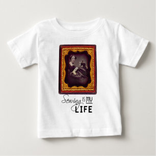 Camiseta De Bebé Coser es mi vida