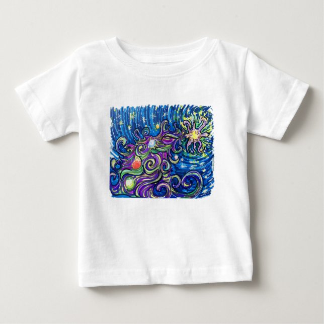 Camiseta De Bebé Cosmic Christmas Tree (Anverso)