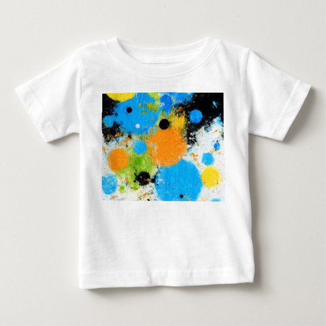 Camiseta De Bebé Cosmic Chromatic Splatter: Abstract Orbit (Anverso)