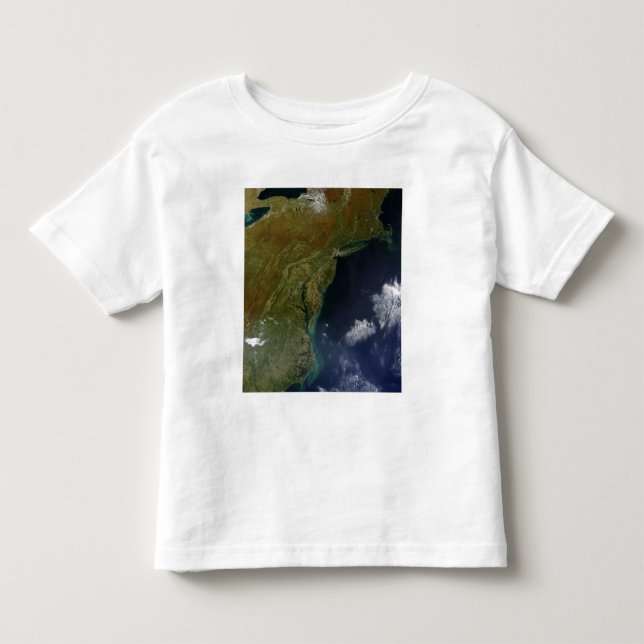 Camiseta De Bebé Costa Este de Estados Unidos (Anverso)