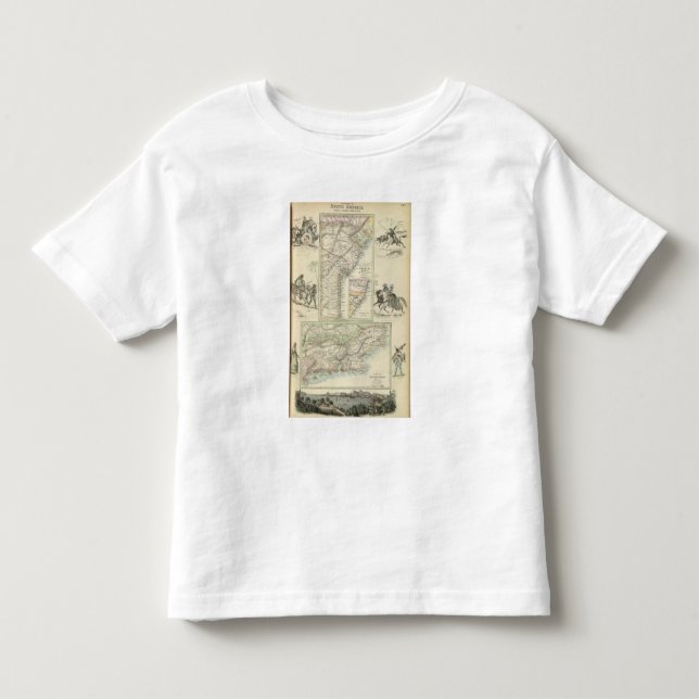 Camiseta De Bebé Costa este de Suramérica, el Brasil (Anverso)