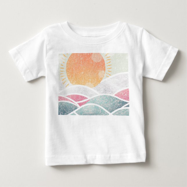 Camiseta De Bebé Costa/Playa/soleado (Anverso)