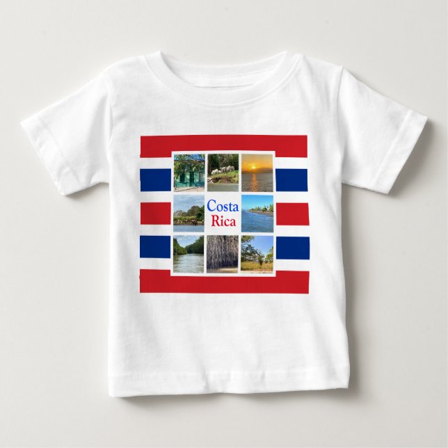 Camiseta De Bebé Costa Rica (Anverso)