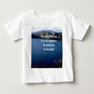 Camiseta De Bebé Cotización motivada por la autoconfianza