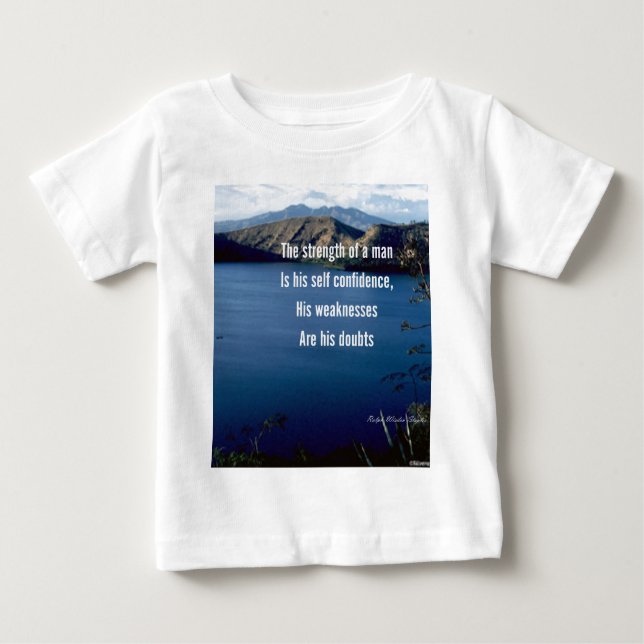 Camiseta De Bebé Cotización motivada por la autoconfianza (Anverso)