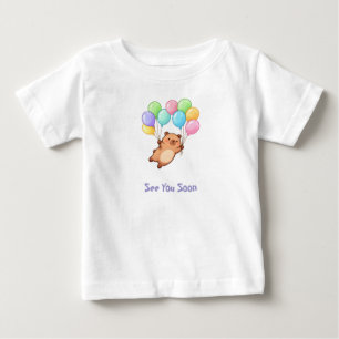 Camiseta De Bebé Cotorra Capibara con Globos – Hasta Pronto