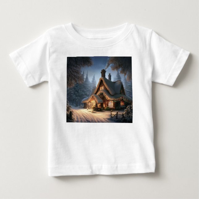 Camiseta De Bebé Cottage 5 navidades (Anverso)