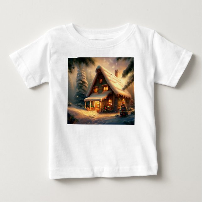 Camiseta De Bebé Cottage 8 navidades (Anverso)