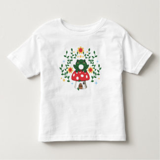 Camiseta De Bebé Cottagecore Aesthetic Kawaii Frog sobre el algodón