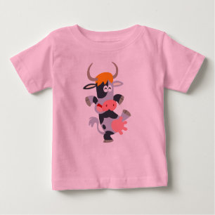 Camiseta De Bebé Cow Baby T-Shirt, Personalizado de baile lindo