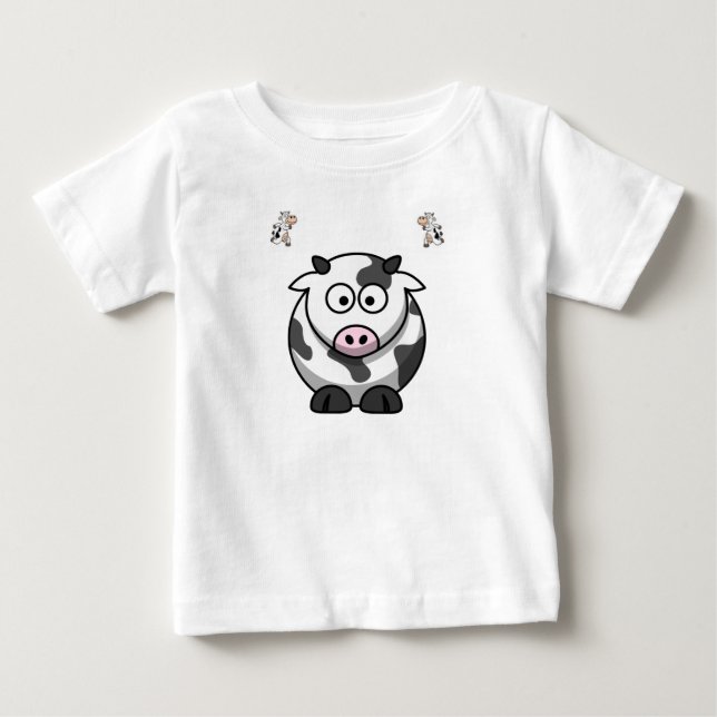 Camiseta De Bebé Cow Camiseta Bebé (Anverso)