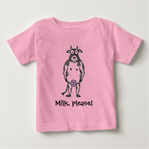Camiseta De Bebé Cow Organic / Creeper