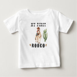 Camiseta De Bebé Cowboy Birthday Rodeo Fiesta