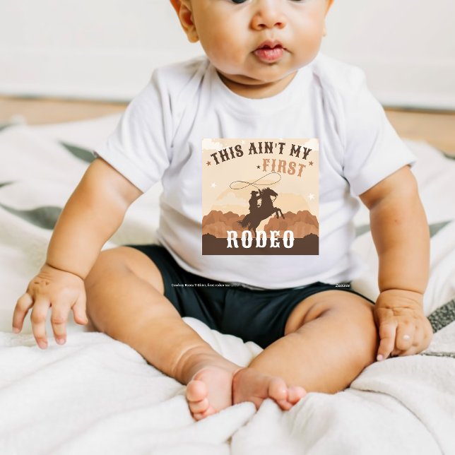 Camiseta De Bebé Cowboy Boots T-Shirt, primer árbol de rodeo (Subido por el creador)