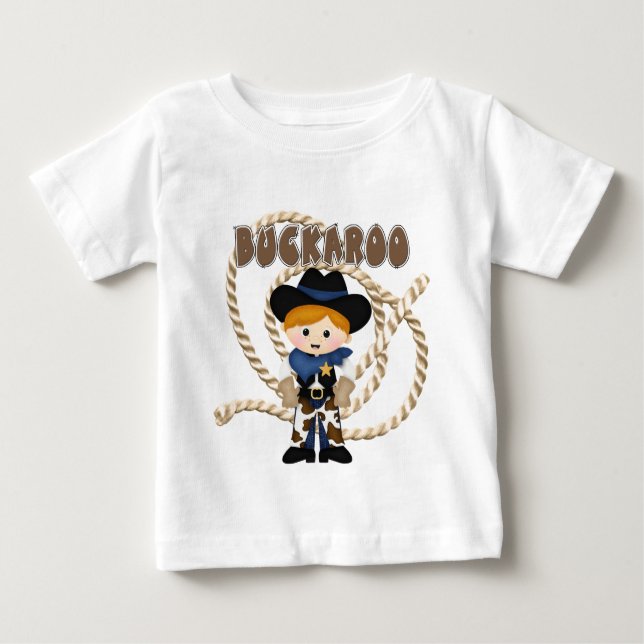Camiseta De Bebé Cowboy Buckaroo (Anverso)