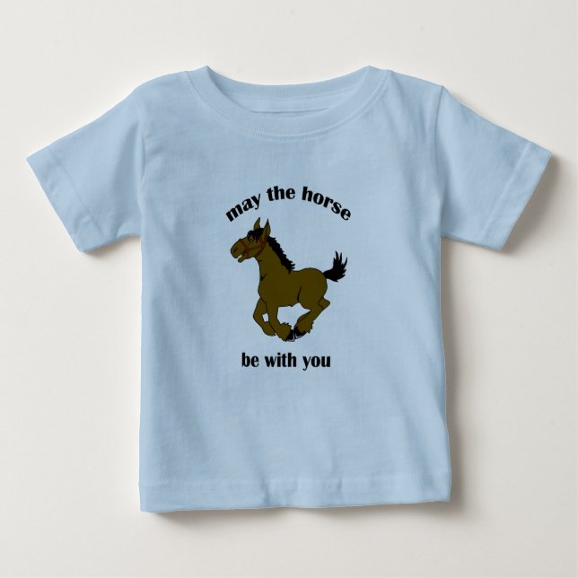 Camiseta De Bebé Cowboy Horse Funny Baby (Anverso)