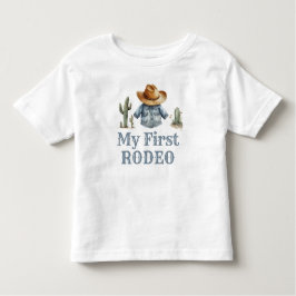Camiseta De Bebé Cowboy primer niño de cumpleaños de rodeo