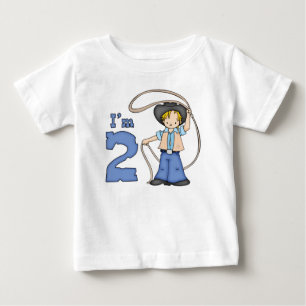 Camiseta De Bebé Cowboy Roper Segundo cumpleaños