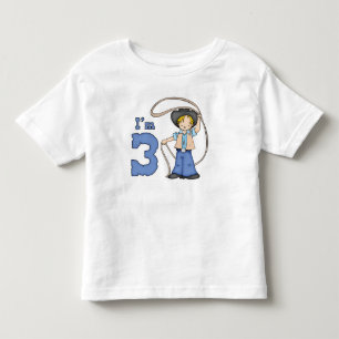 Camiseta De Bebé Cowboy Roper Tercer cumpleaños