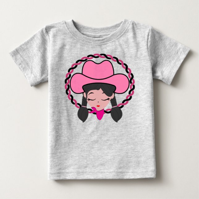 Camiseta De Bebé Cowgirl (Anverso)
