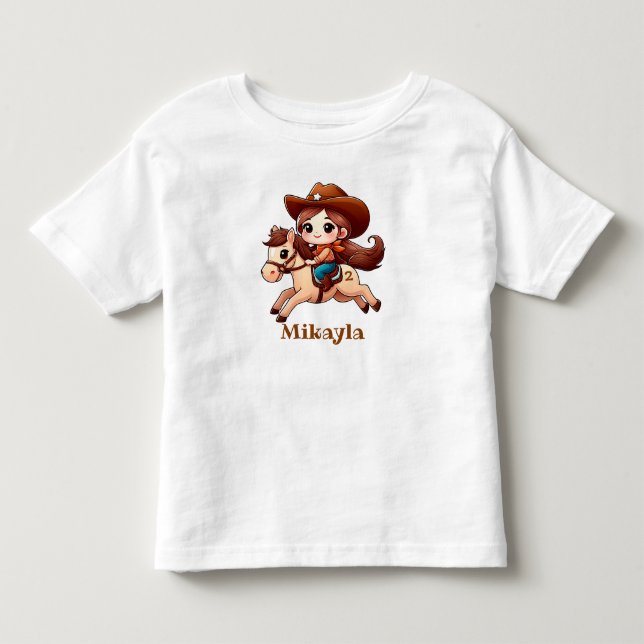 Camiseta De Bebé Cowgirl de futuro lindo (Anverso)