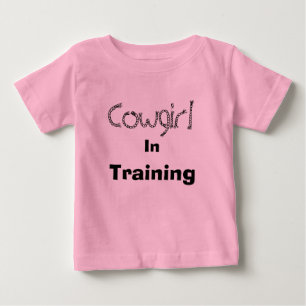 Camiseta De Bebé Cowgirl, In, Training