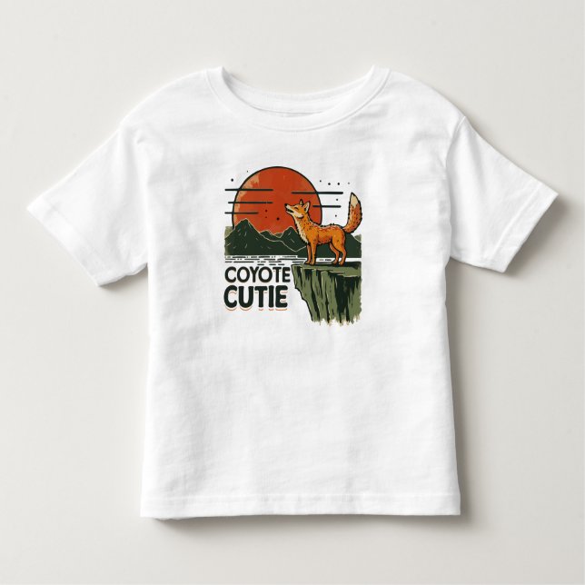 Camiseta De Bebé Coyote cutie (Anverso)
