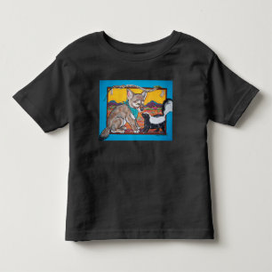 Camiseta De Bebé Coyote Pup y Skunk Southwest Wildlife Humorístico