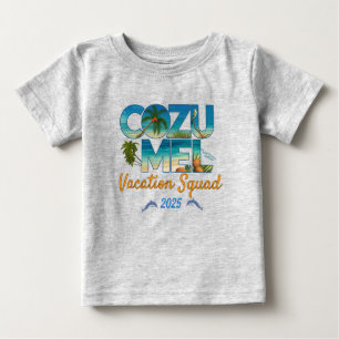 Camiseta De Bebé Cozumel Vacation 2025 Tropical Getaway Adventure