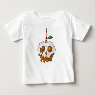 Camiseta De Bebé Cráneo de Apple Caramel, dulce y mortal