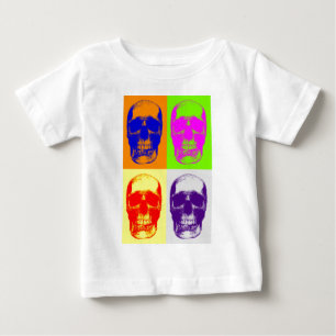 Camiseta De Bebé Cráneo de arte pop