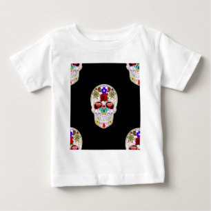 Camiseta De Bebé cráneo de azúcar