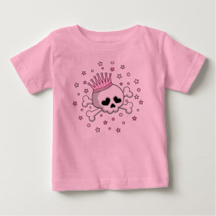 Camiseta De Bebé Craneo de Princesa Linda