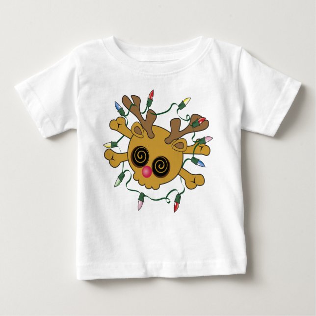 Camiseta De Bebé Cráneo de renos (Anverso)