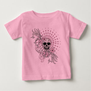 Camiseta De Bebé Cráneo de Vintage