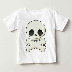 Camiseta De Bebé cráneo lindo
