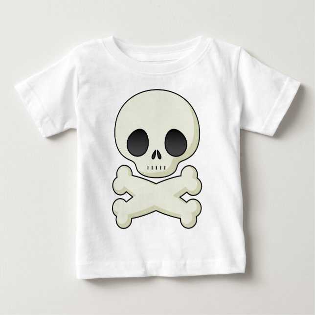 Camiseta De Bebé cráneo lindo (Anverso)