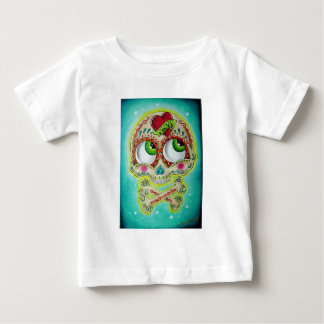 Camiseta De Bebé Cráneo tatuado del azúcar