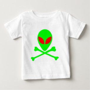 Camiseta De Bebé Cráneo y huesos extranjeros