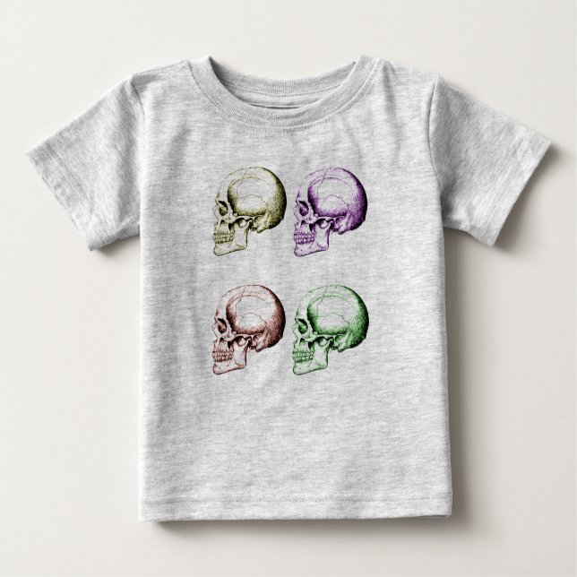 Camiseta De Bebé Cráneos humanos (Anverso)