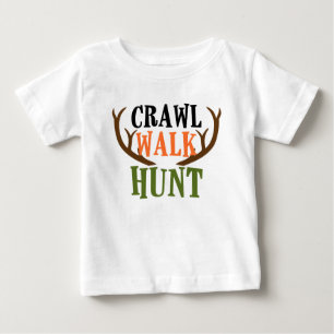 CAMISETA DE BEBÉ CRAWL, CAMINO, CAZA