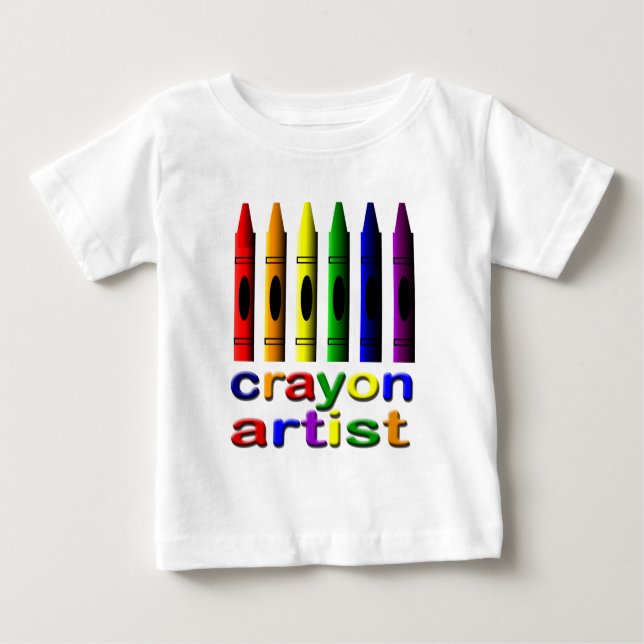 Camiseta De Bebé Crayon Crayons Artist Infant T-Shirt (Anverso)