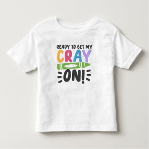 Camiseta De Bebé Crayon personalizado pre-K Toddler Shirt